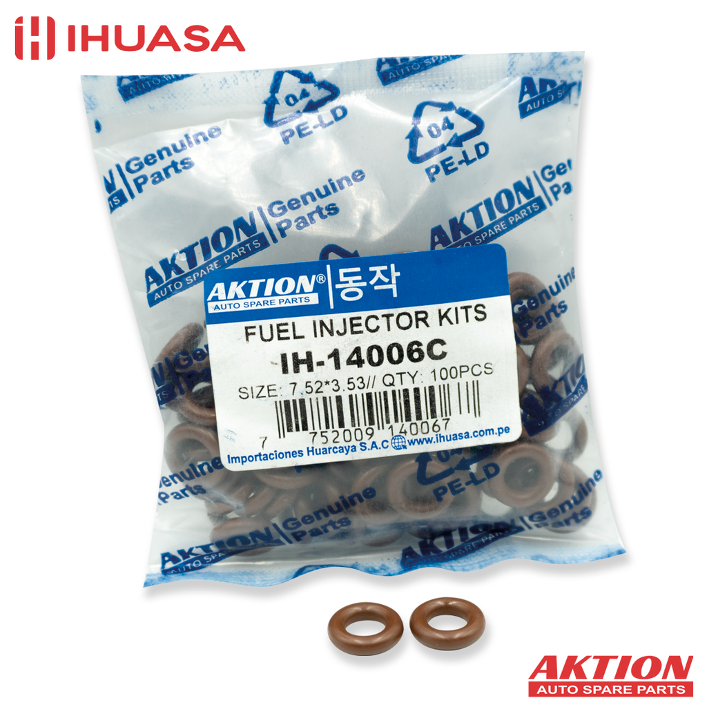 O-RING DE INYECTOR UNIVERSAL(QG, HUYNDAI) MARRON 