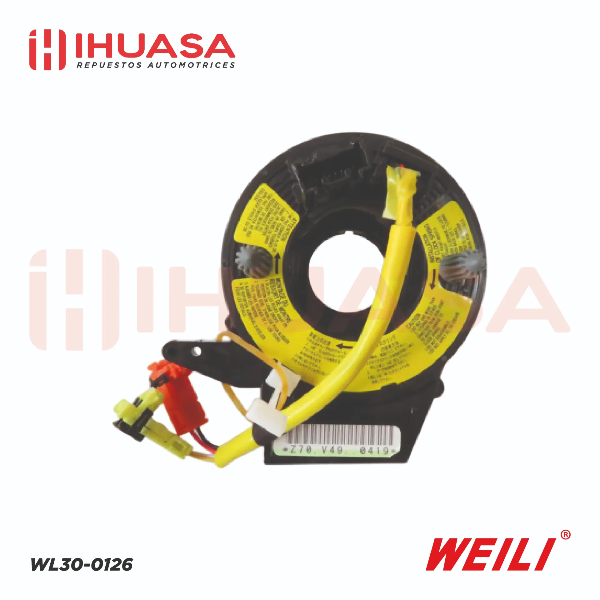 [WL30-0126] CINTA DE TIMON MAZDA 3 DOBLE AIRBAG 04-