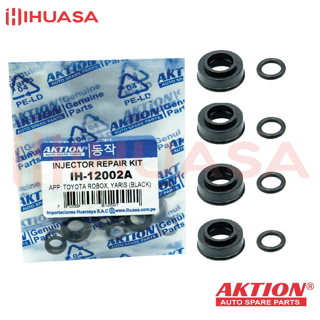 [IH-12002A] KIT DE REPARO DE INYECTOR TOYOTA PROBOX, YARIS (BLACK)