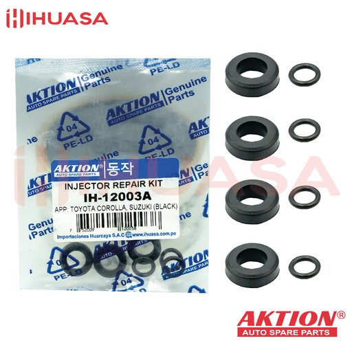 [IH-12003A] KIT DE REPARO DE INYECTOR TOYOTA COROLLA, SUZUKI (BLACK)